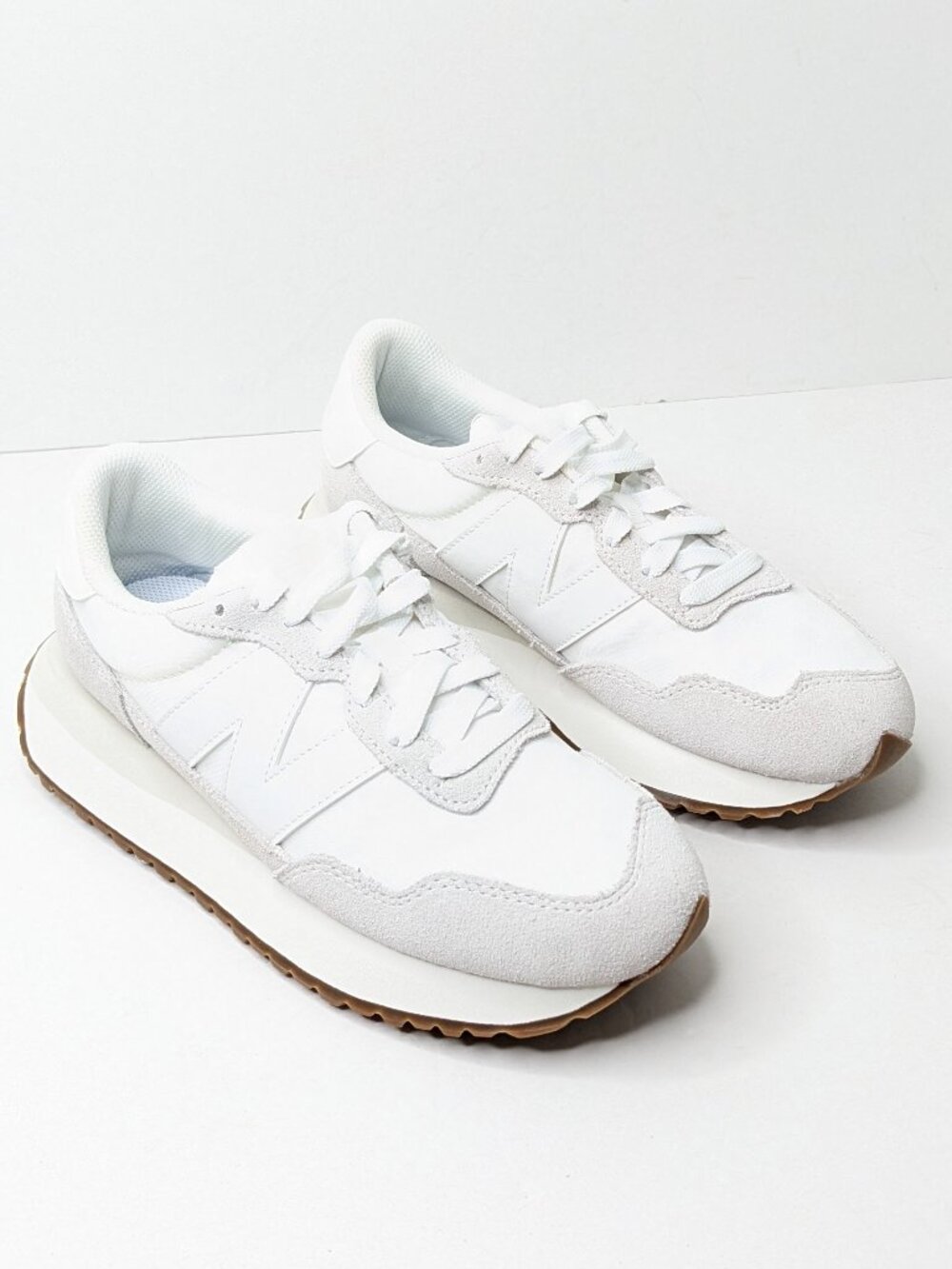 New Balance 237 Classic Sneakers White Grey Womens 6.5